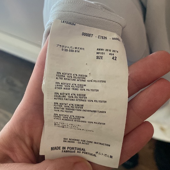 Miu Miu, light grey dress authentic - Picture 9 of 9